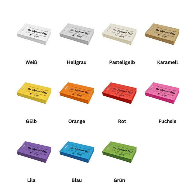 Wertmarken Blockgutschein mit eigenem Text - 810 Abrisse