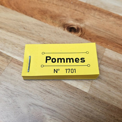 Wertmarken Block 'Pommes' - 50 Abrisse