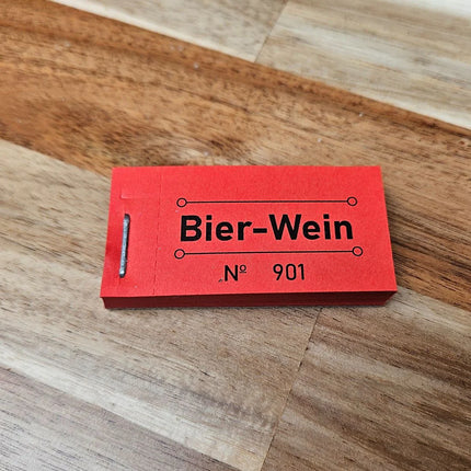 Wertmarken Block 'Bier-Wein' - 50 Abrisse