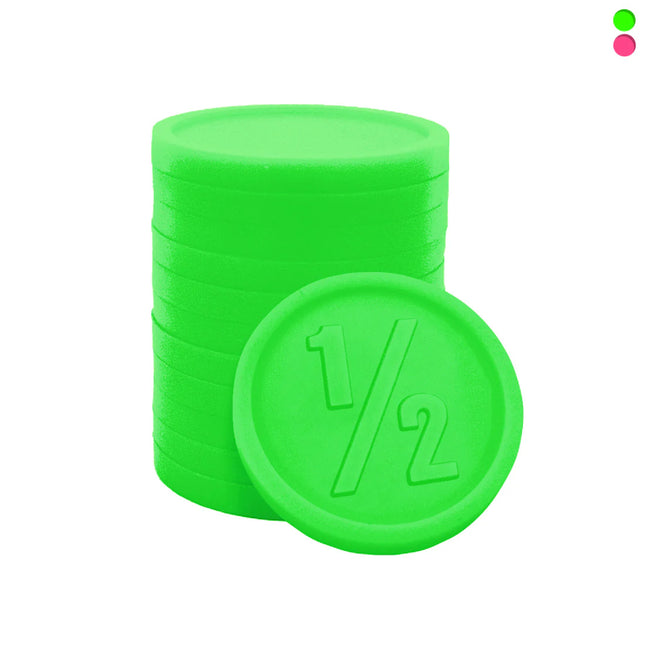 Wertmarken Chips 1/2 Prägung Ø25mm - 250 Stück