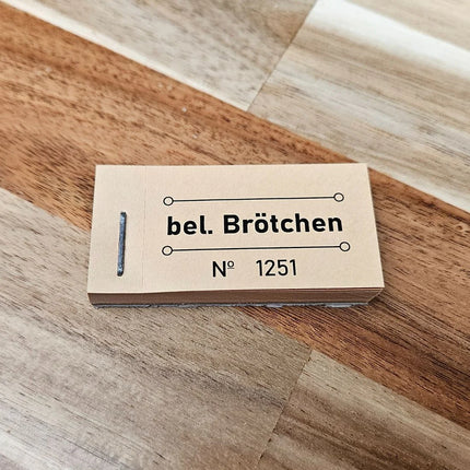 Wertmarken Block 'bel. Brötchen' - 50 Abrisse