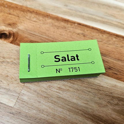 Wertmarken Block 'Salat' - 50 Abrisse