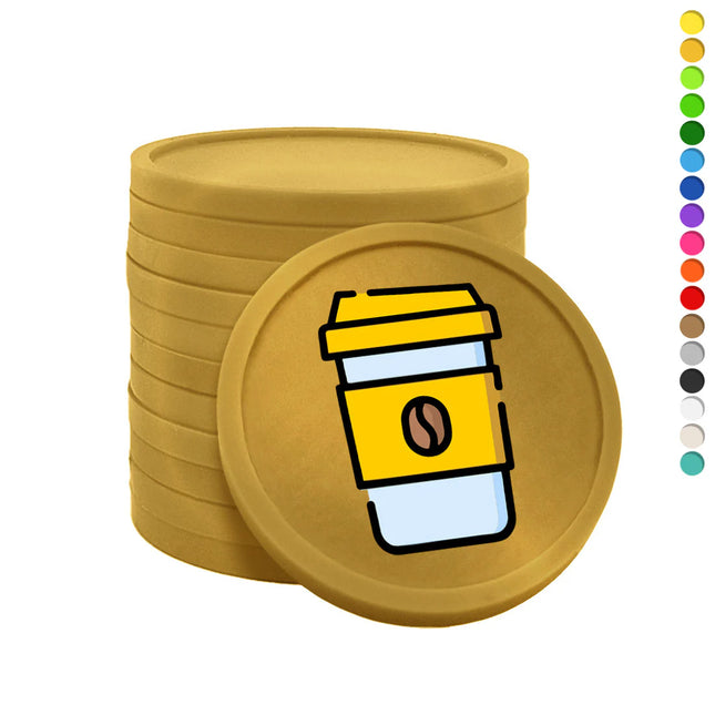 Wertmarken Chips Kaffeebecher - 100 Stück