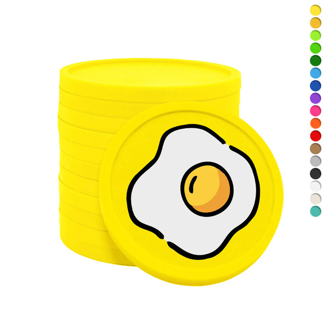 Wertmarken Chips Spiegelei - 100 Stück