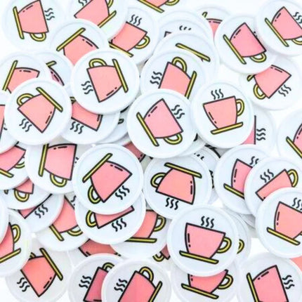 Wertmarken Chips Kaffeetasse - 100 Stück