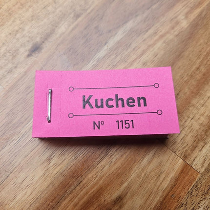 Wertmarken Block 'Kuchen' - 50 Abrisse