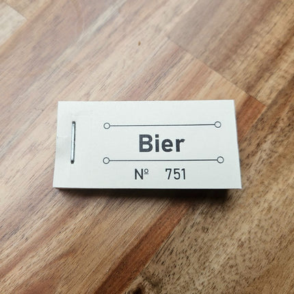 Wertmarken Block 'Bier' - 50 Abrisse
