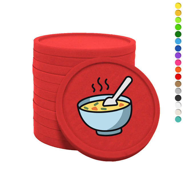 Wertmarken Chips Suppe - 100 Stück