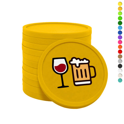 Wertmarken Chips Bier & Wein - 100 Stück