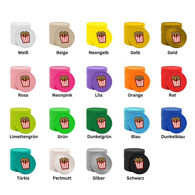 Wertmarken Chips Pommes - 100 Stück