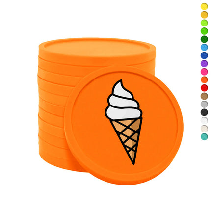 Wertmarken Chips Softeis - 100 Stück