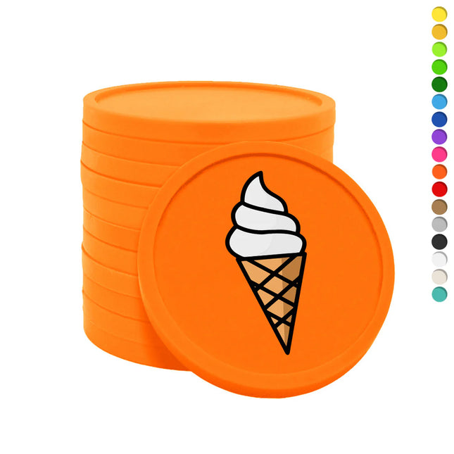 Wertmarken Chips Softeis - 100 Stück