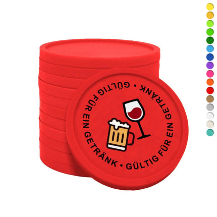 Wertmarken Chips Gültig für ein Getränk - 100 Stück