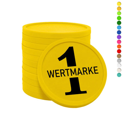 Wertmarken Chips 1 Wertmarke - 100 Stück