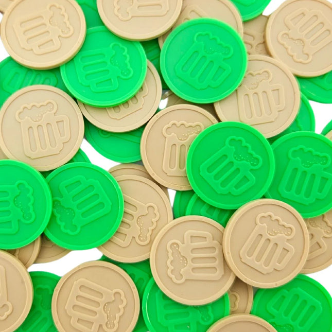 Wertmarken Chip mit Bierkrug-Prägung Ø29 mm - 250 Stück