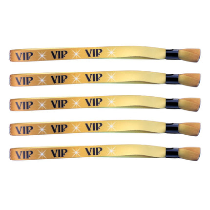 Einlassband Textil 'VIP' in Gold – pro 100 Stück