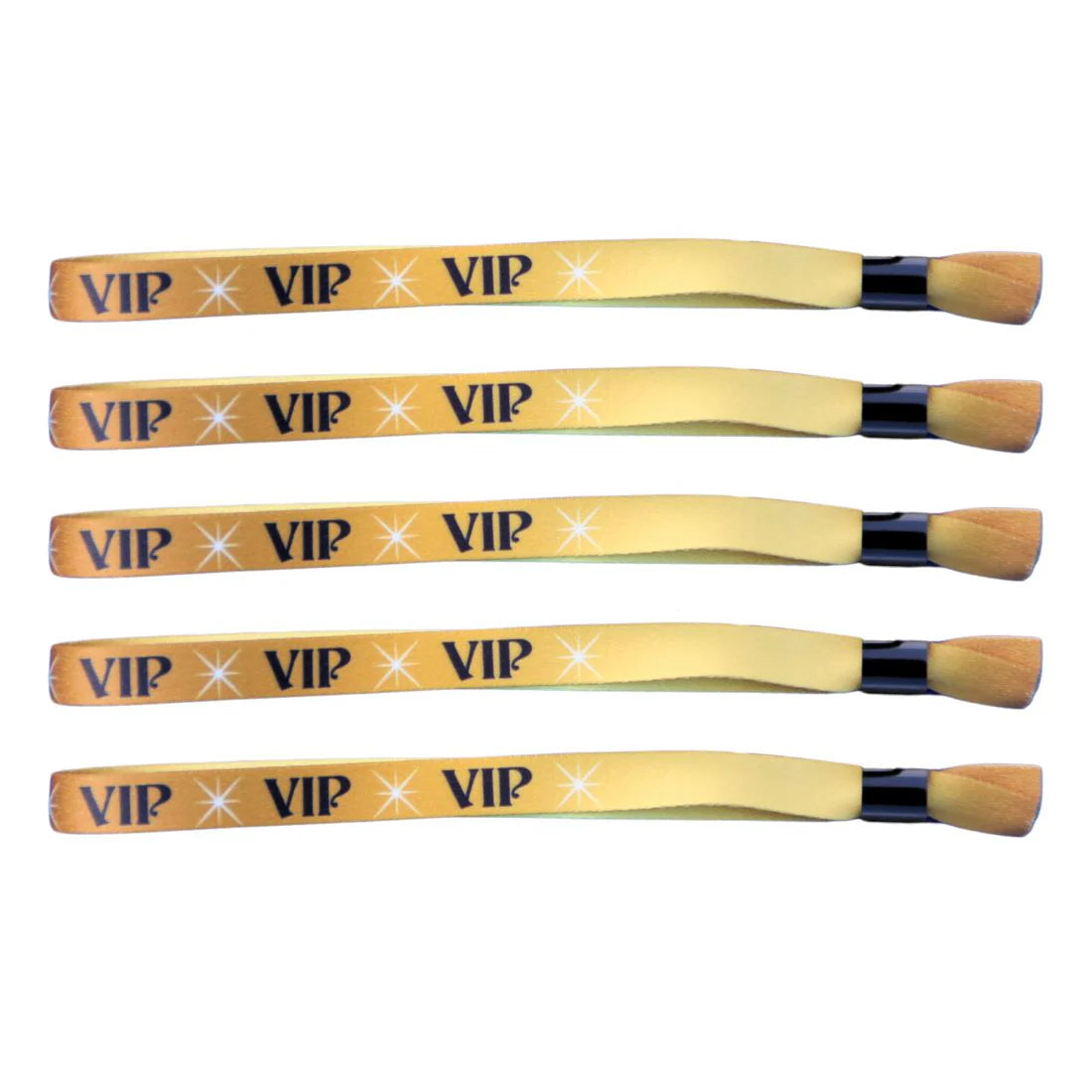 Einlassband Textil 'VIP' in Gold – pro 100 Stück