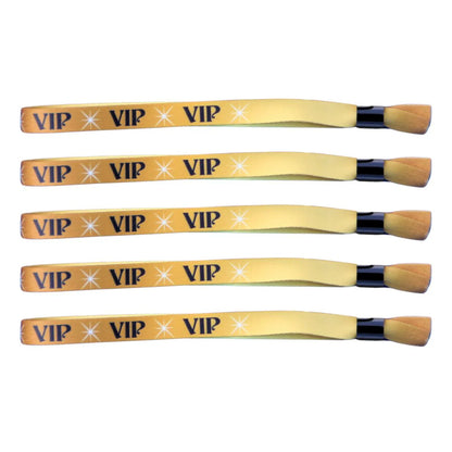 Einlassband Textil 'VIP' in Gold – pro 100 Stück