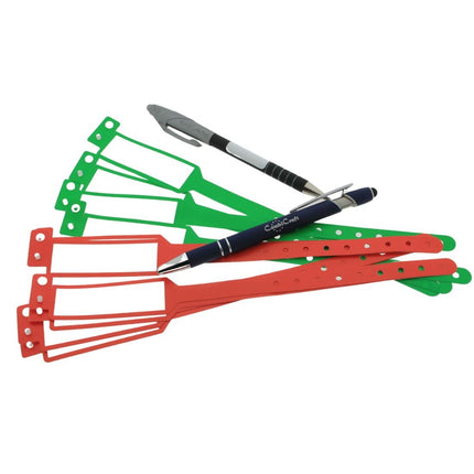 Kunststoff Einlassbänder, beschreibbar - pro 100 Stück