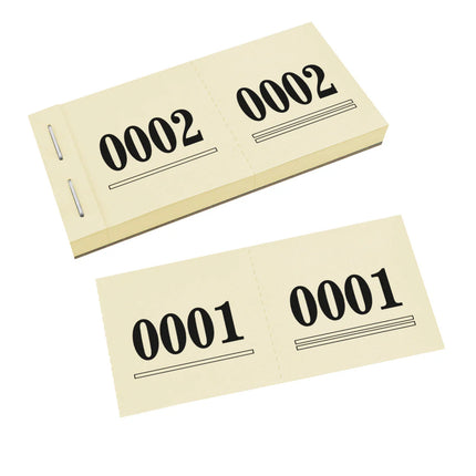 Garderobenummern Standard - 1000 Abrisse