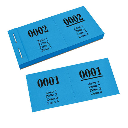 Losnummern eigener Text - 1000 Abrisse