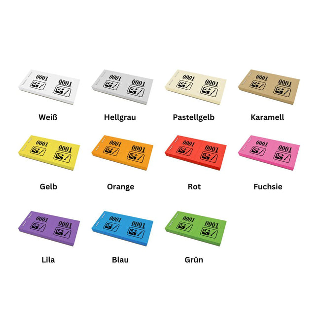 Garderobenummern eigenes Logo - 1000 Abrisse