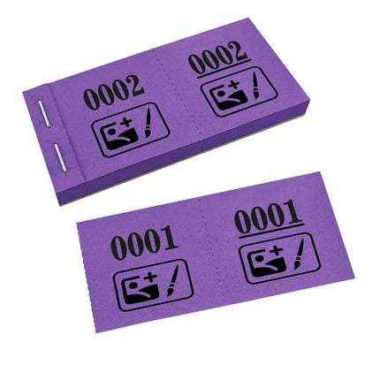 Garderobenummern eigenes Logo - 1000 Abrisse