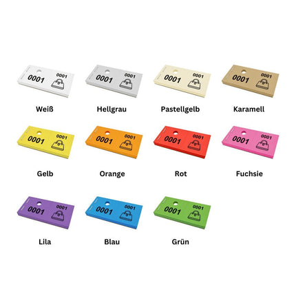 Garderobenummern Tasche - 1000 Abrisse