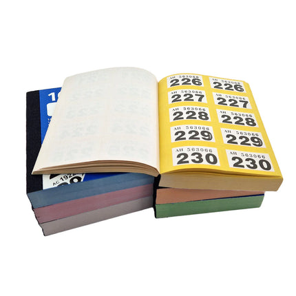 Garderobenummern im Heft - 6x 1000 Nummern