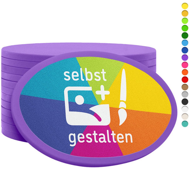 Wertmarken Chips selbst gestalten Oval - 1000 Stück