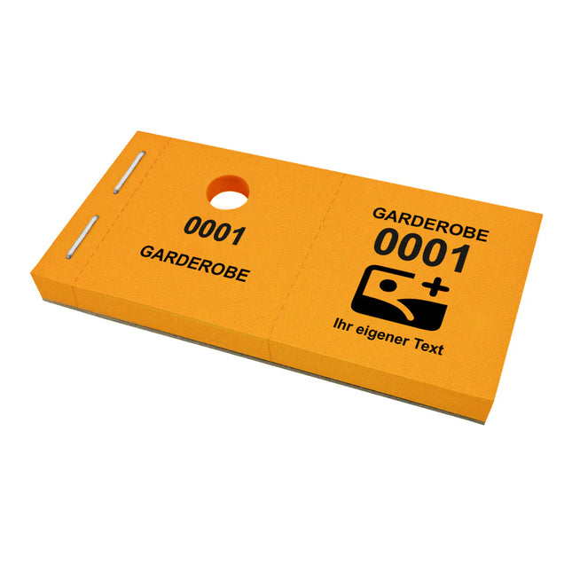 Garderobenummern Garderobe mit eigenem Logo - 1000 Abrisse