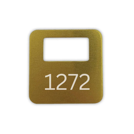 Garderobemarken Elox Aluminium, farbig - pro Stück