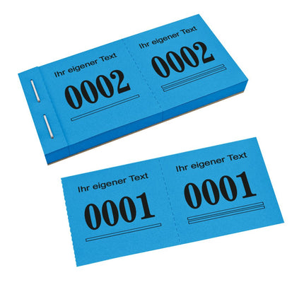 Nummernblock Safe eigener Text - 1000 Abrisse