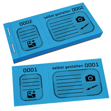 XXL Lose selbst gestalten Schwarzdruck - 300 Abrisse