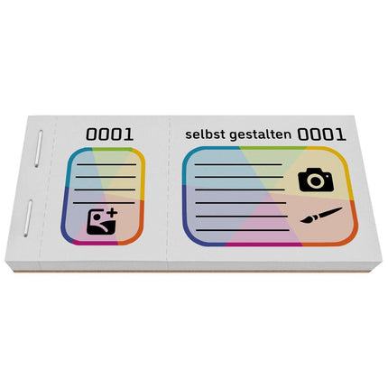 Große Lose selbst gestalten Vollfarbdruck - 600 Abrisse