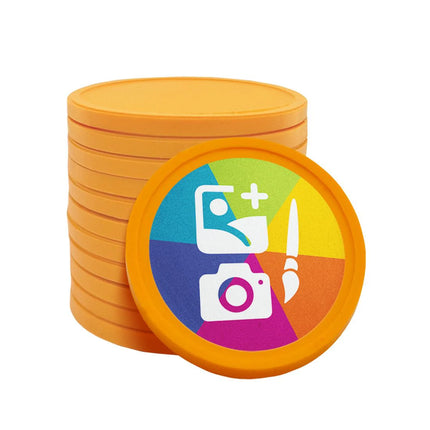 Wertmarken Chips selbst gestalten Ø29mm ECO - 100 Stück