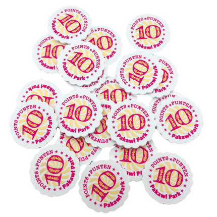 Wertmarken Chips selbst gestalten Wellig - 100 Stück