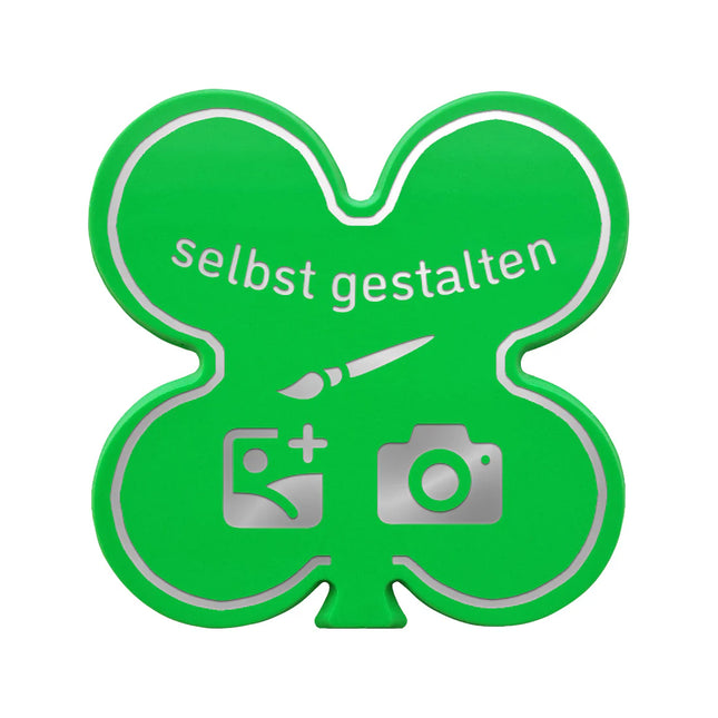 Fahrchips selbst gestalten Glückskleeblatt, 77 x 77 mm - 1000 Stück