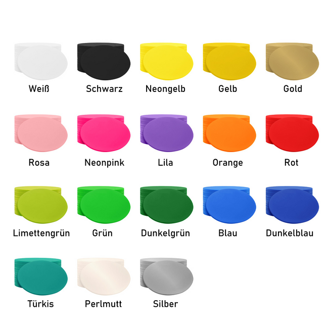 Wertmarken Chips selbst gestalten Oval - 1000 Stück