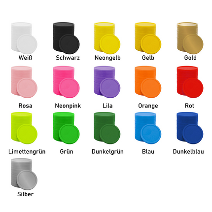 Wertmarken Chips selbst gestalten Ø23 mm - 1000 Stück, ab 3000