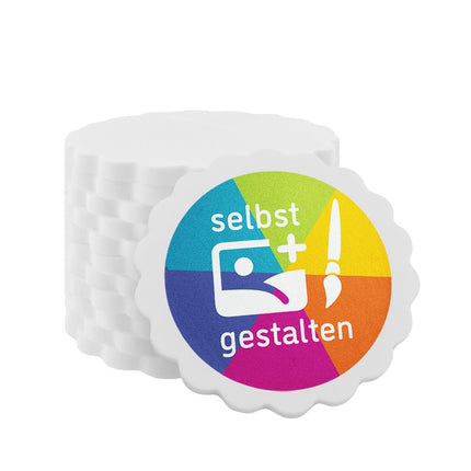 Wertmarken Chips selbst gestalten Wellig - 100 Stück