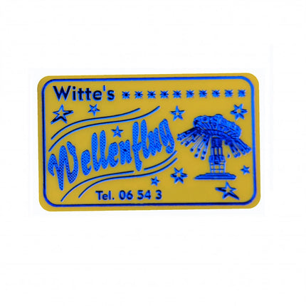 Fahrchips selbst gestalten Rechteck, 58 x 26 mm - 1000 Stück