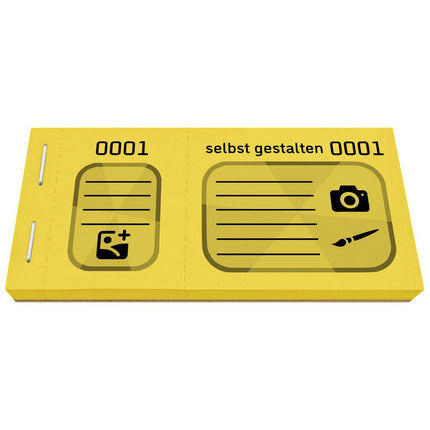 Große Lose selbst gestalten Schwarzdruck - 600 Abrisse