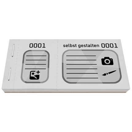 XXL Lose selbst gestalten Schwarzdruck - 300 Abrisse