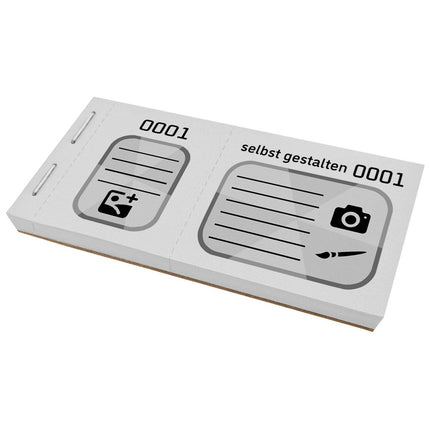 XXL Lose selbst gestalten Schwarzdruck - 200 Abrisse