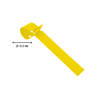 Schlaufenetiketten PVC 220µ, 120x13mm - 1000 Stück