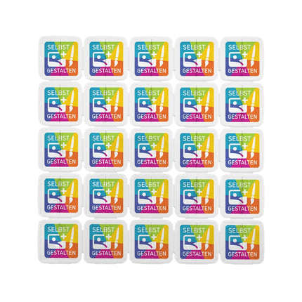 Weiße Eventchips selbst gestalten Fullcolor - 1000 Stück