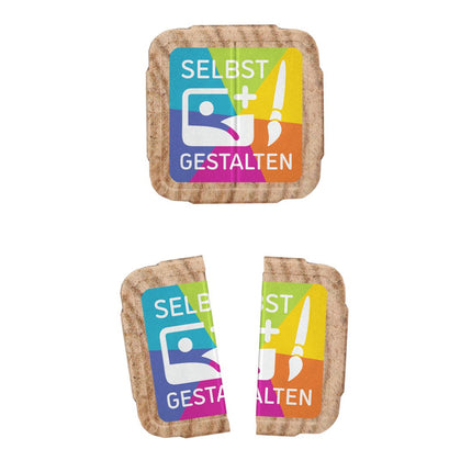 Eventchips Holzfaser selbst gestalten Fullcolor  - 1000 Stück