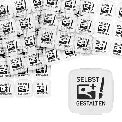 Eventchips selbst gestalten, transparent - 1000 Stück