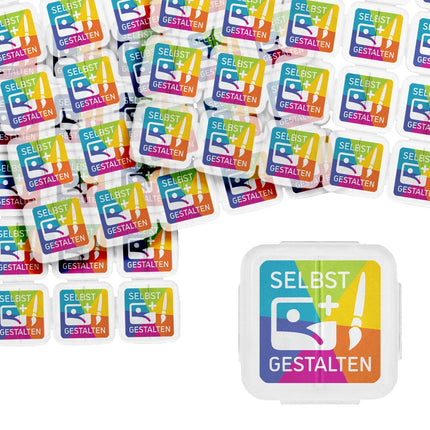 Eventchips selbst gestalten, transparent - 1000 Stück